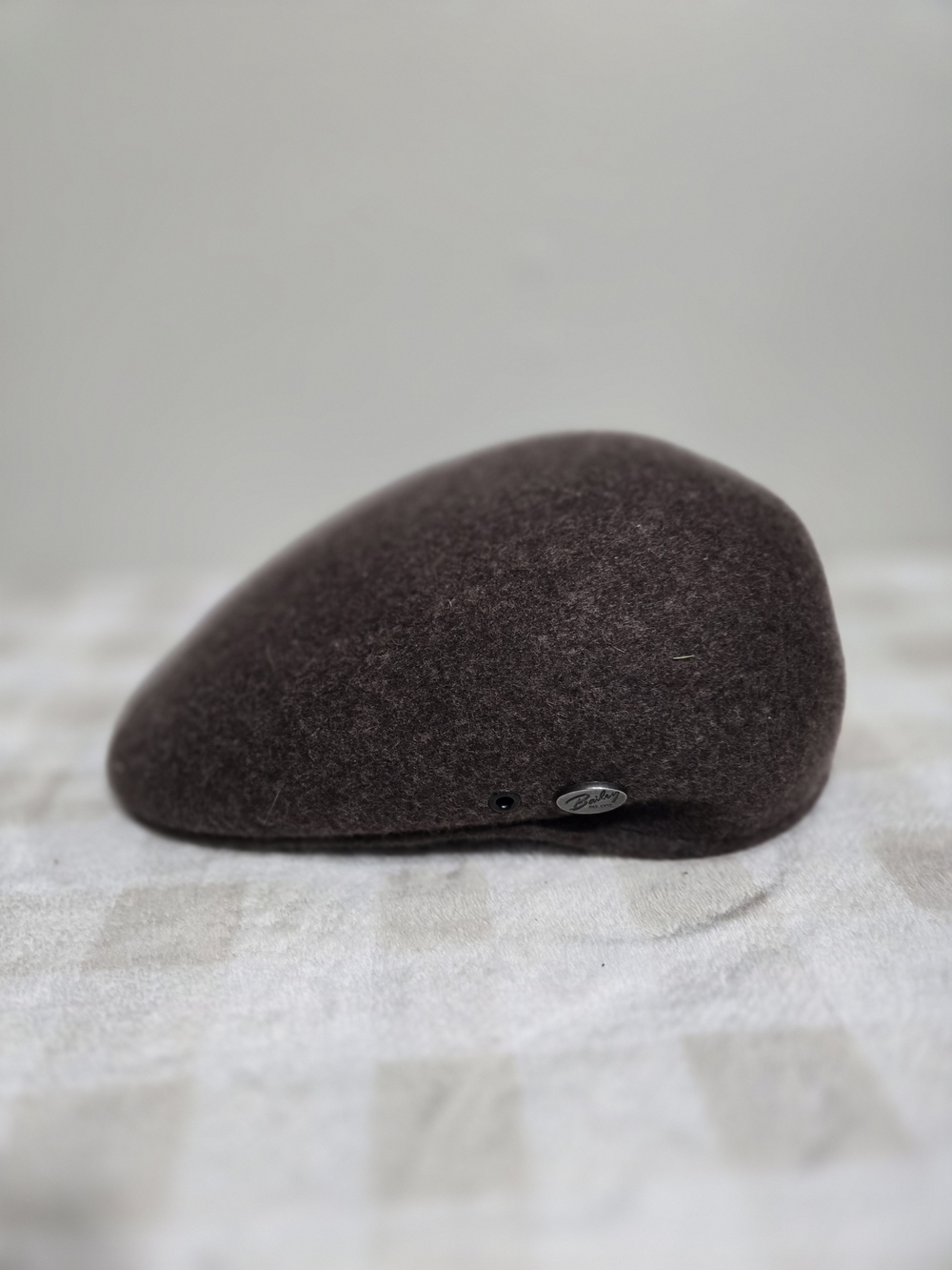 Bailey of Hollywood Men's Brown Solid Flat Cap Newsboy Hat Size L